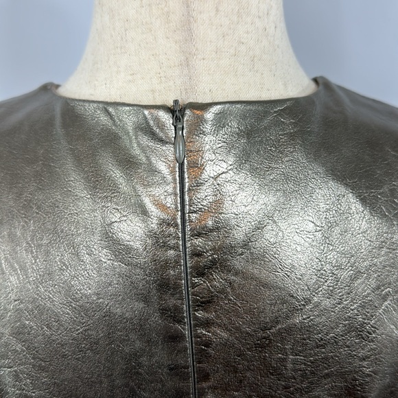 glam Silver Metallic Dress, Size M - Picture 5 of 13